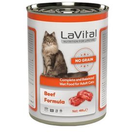 La Vital Adult Tahılsız Biftekli 400 gr Yetişkin Konserve Kedi Maması