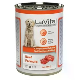 La Vital Biftekli 400 gr Yetişkin Köpek Konservesi