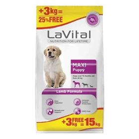 La Vital Kuzu Etli Yavru 12+3 kg Köpek Maması
