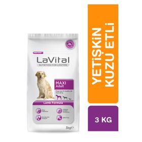 La Vital Maxi Adult Kuzu Etli 3 kg Büyük Irk Yetişkin Kuru Köpek Maması