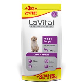La Vital Maxi Puppy Lamb Kuzu Etli Yavru 15 kg Köpek Maması