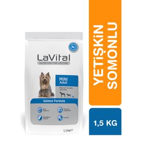 La Vital Mini Adult Somonlu 1.5 kg Küçük Irk Yetişkin Kuru Köpek Maması