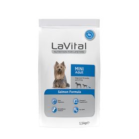 La Vital Mini Adult Somonlu 1.5 kg Küçük Irk Yetişkin Kuru Köpek Maması