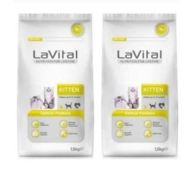 La Vital Somon Balıklı 2x1.5 KG Yavru Kedi Maması
