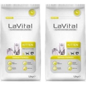 La Vital Somon Balıklı 2x1.5 KG Yavru Kedi Maması