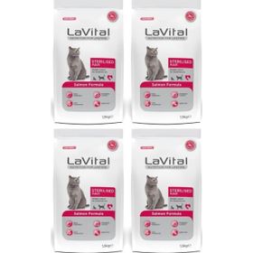 La Vital Somon ve Balıklı Kısırlaştırılmış 4x1.5 kg Kuru Kedi Mama