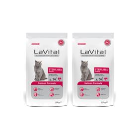 La Vital Somonlu Premium Kısır 2x1.5 kg Kedi Maması