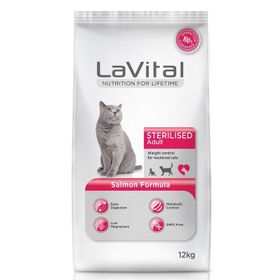 La Vital Sterilesed Somonlu Kısırlaştırılmış 12 kg Yetişkin Kedi Maması