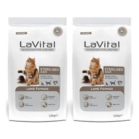 La Vital Sterilised Kuzulu Kısırlaştırılmış 2x1.5 kg Kuru Kedi Mama