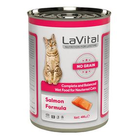 La Vital Sterilised Tahılsız Somonlu 400 gr Kısır Konserve Kedi Maması