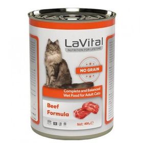La Vital Tahılsız Biftekli 400 gr Yetişkin Kedi Konservesi