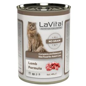 La Vital Tahılsız Kuzu Etli 400 gr Yetişkin Konserve Kedi Maması