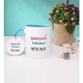 Laboratuvar Teknikeri Mavi Kupa Bardak