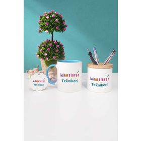 Laboratuvar Teknikeri Mavi Kupa Bardak