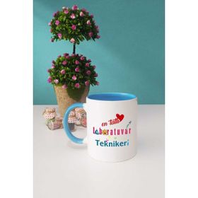 Laboratuvar Teknikeri Mavi Kupa Bardak