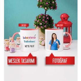 Laboratuvar Teknikeri Pembe Kupa Bardak