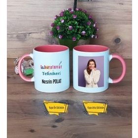 Laboratuvar Teknikeri Pembe Kupa Bardak