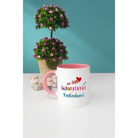 Laboratuvar Teknikeri Pembe Kupa Bardak