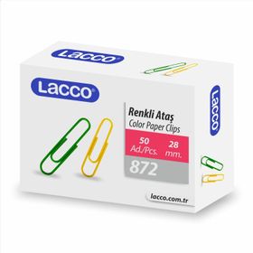 Lacco 28 mm Renkli 50 Adet Ataş