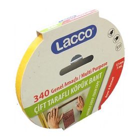 Lacco 340 12x5 m Çift Taraflı Köpük Bant