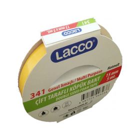 Lacco 341 15x5 m Çift Taraflı Köpük Bant