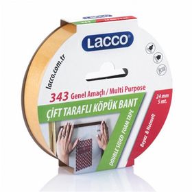Lacco 343 24x5 m Çift Taraflı Köpük Bant