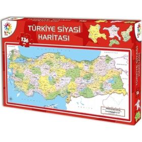 Laço 123 Parça Türkiye Siyasi Haritası Puzzle