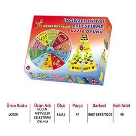 Laço 41 Parça LC020 Akıllı Meyveler Puzzle