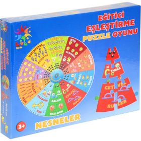 Laço Anaokul Şirin Nesneler 48 Parça Puzzle