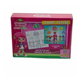 Laço CK7880 Çilek Kız Boyamalı Puzzle