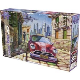 Laço Eski Kırmızı Araba 200 Parça Puzzle