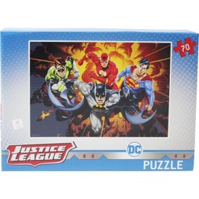 Laço Justice League 70 Parça Puzzle