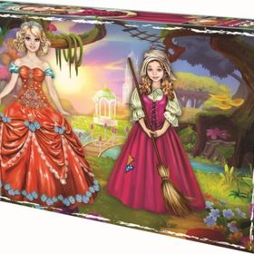 Laço Kids 100 Parça Prenses ve Kül Kedisi Puzzle