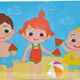 Laco Kids 24 Parca Frame Plaj Co7793 Cocomelon Cocuk Puzzle
