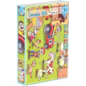 Laço Kids Çiftlik 50 Parça Kutu Puzzle
