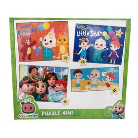 Laço Kids Cocomelon 4 in 1 3 Yaş Üstü Çocuklar İçin Eğitici Puzzle