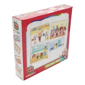 Laço Kids Cocomelon 4 in 1 3 Yaş Üstü Çocuklar İçin Eğitici Puzzle