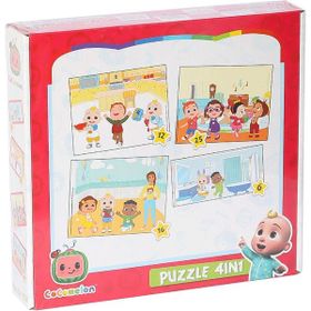 Laço Kids Cocomelon 4 in 1 3 Yaş Üstü Çocuklar İçin Eğitici Puzzle