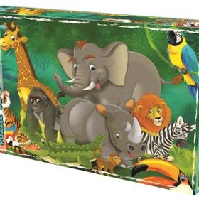 Laço Kids Doğadaki Hayvanlar 100 Parça Puzzle