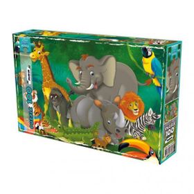 Laço Kids Doğadaki Hayvanlar 100 Parça Puzzle