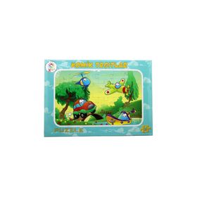 Laço Kids Frame Komik Taşıtlar Puzzle