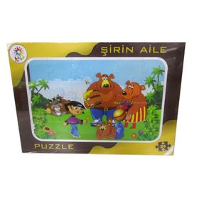 Laço Kids Frame Şirin Aile Puzzle