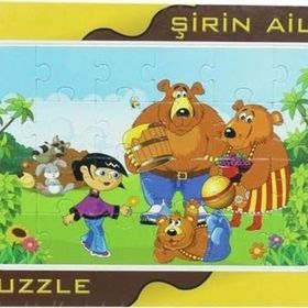 Laço Kids Frame Şirin Aile Puzzle