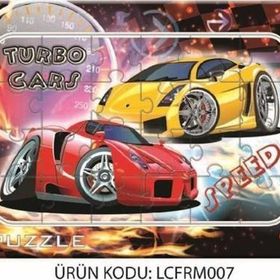 Laço Kids Frame Turbo Cars Puzzle