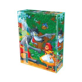 Laço Kids Kurt ve Masum Kız 100 Parça Kutu Puzzle