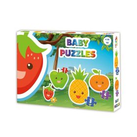Laço Kids LCBYB002 Baby Puzzles - Meyveler / 2+2+3+4 Parça Puzzle