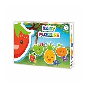 Laço Kids LCBYB002 Baby Puzzles - Meyveler / 2+2+3+4 Parça Puzzle