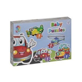 Laço Kids LCBYB003 Baby Puzzles - Taşıtlar / 2+2+3+4 Parça Puzzle