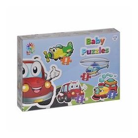 Laço Kids LCBYB003 Baby Puzzles - Taşıtlar / 2+2+3+4 Parça Puzzle