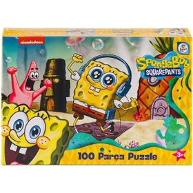 Laço Kids SB0049 Sponge Bob 100 Parça Puzzle